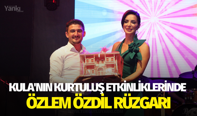 Kula'nın kurtuluş etkinliklerinde Özlem Özdil rüzgarı