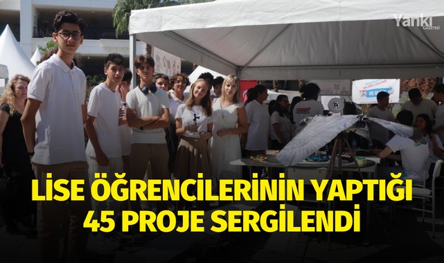 Lise öğrencilerinin yaptığı 45 proje sergilendi