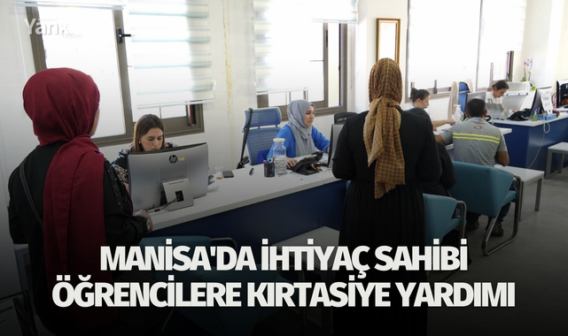 Manisa'da ihtiyaç sahibi öğrencilere kırtasiye yardımı