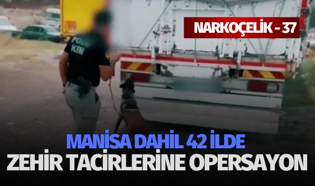 Manisa dahil 42 ilde zehir tacirlerine operasyon