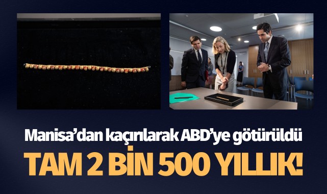 Manisa'dan kaçırılarak ABD'ye götürüldü: Tam 2 bin 500 yıllık!