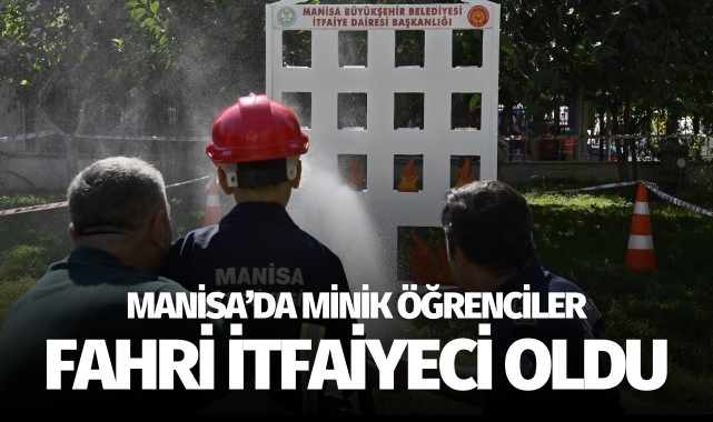 Minik öğrenciler fahri itfaiyeci oldu