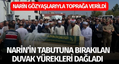  Narin’in tabutuna bırakılan duvak yürekleri dağladı