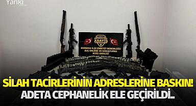 Silah tacirlerinin adreslerine baskın! Adeta cephanelik ele geçirildi..