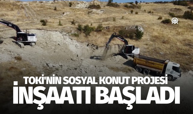 TOKİ'nin sosyal konut projesi inşaatı başladı