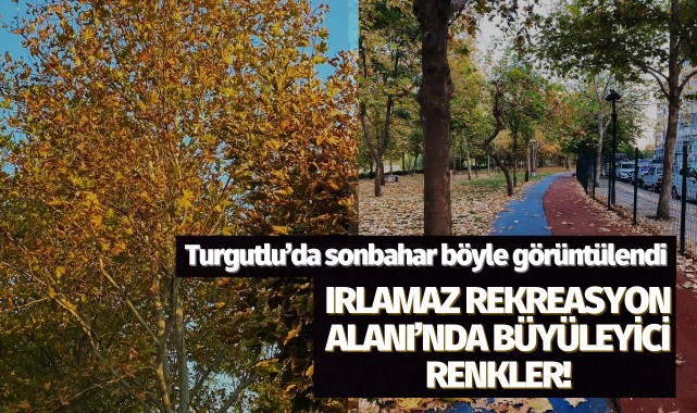 Turgutlu'da sonbahar böyle görüntülendi