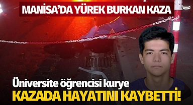 Üniversite öğrencisi kurye motosiklet kazasında hayatını kaybetti