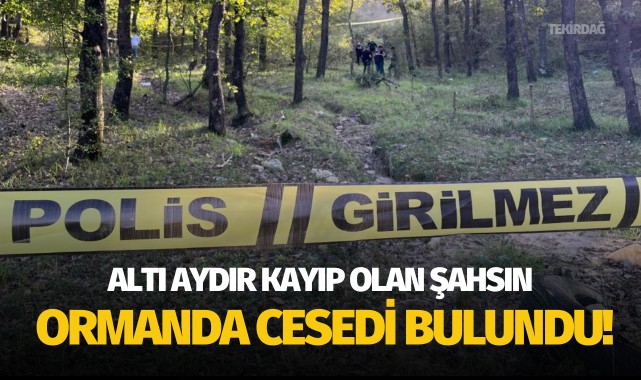 Altı aydır kayıp olan şahsın ormanda cesedi bulundu