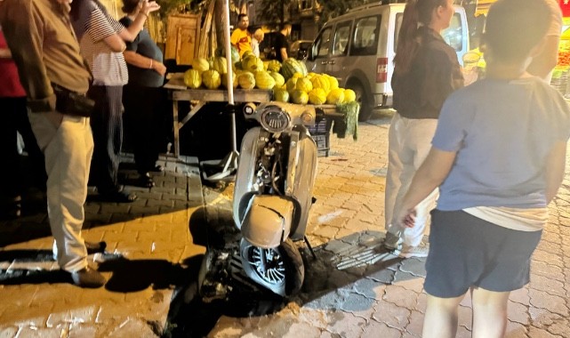 Hafif ticari araç ile çarpışan motosikletli yaralandı