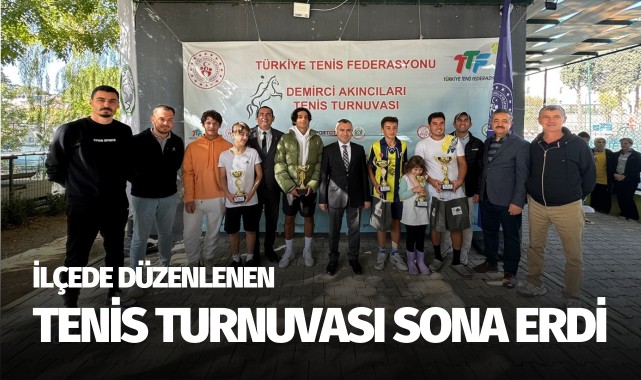 İlçedeki tenis turnuvası sona erdi