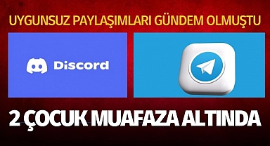 Uygunsuz paylaşımları gündem olmuştu! 2 çocuk muhafaza altında