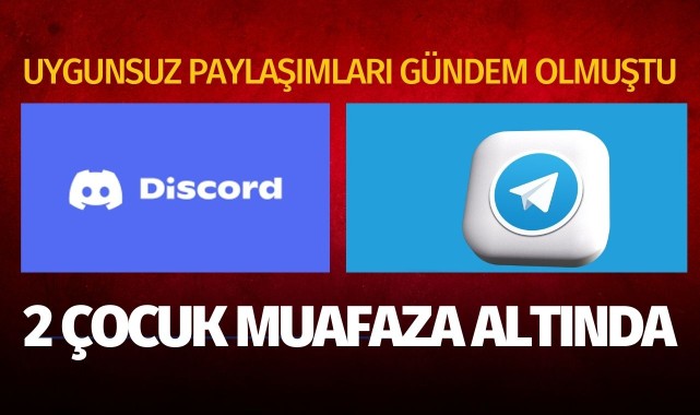 Uygunsuz paylaşımları gündem olmuştu! 2 çocuk muhafaza altında