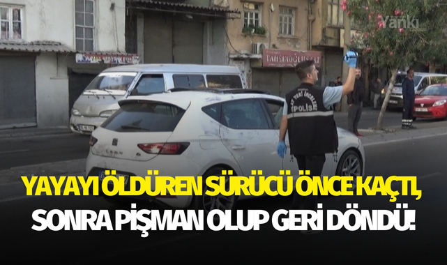 Yayayı öldüren sürücü önce kaçtı, sonra pişman olup geri döndü