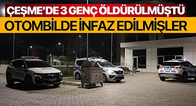 Çeşme'deki olayda 3 genç, araç içerisinde başlarından vurulmuş