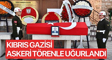 Kıbrıs Gazisi askeri törenle uğurlandı