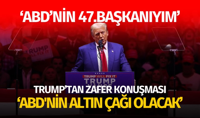 Trump'tan zafer konuşması:  "ABD'nin altın çağı olacak"