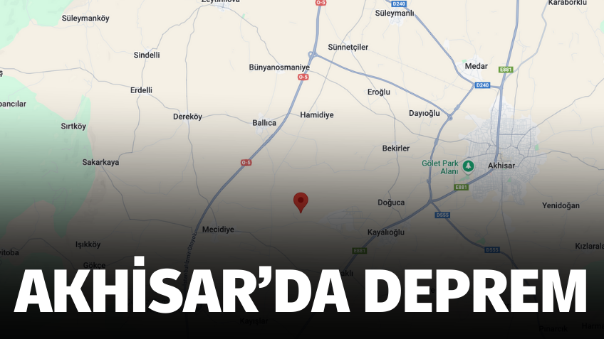 Akhisar'da deprem