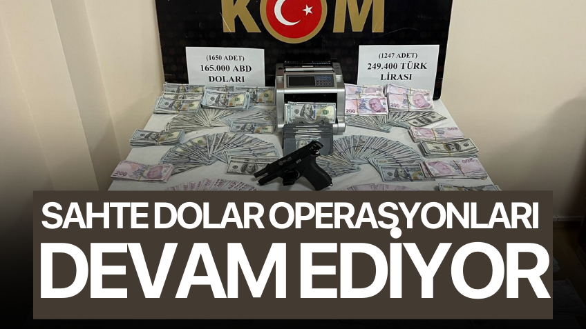 Sahte dolar operasyonları devam ediyor