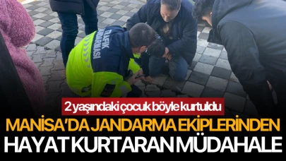 Manisa'da jandarmadan hayat kurtaran müdahale