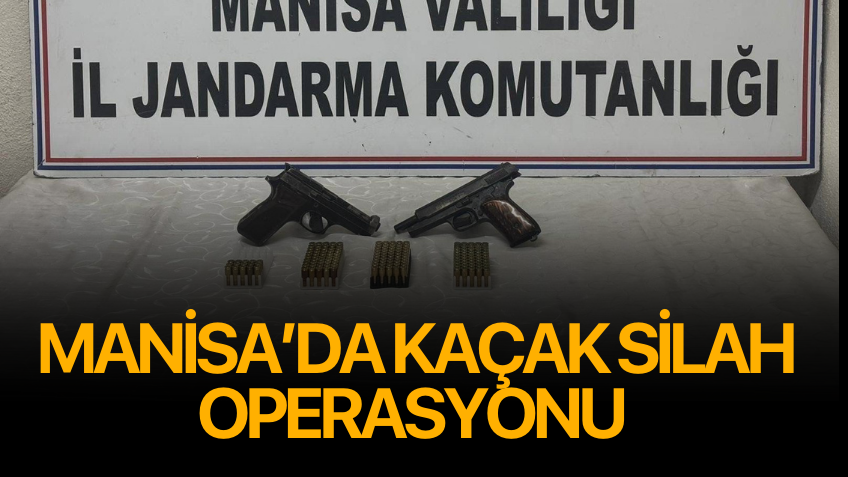 Manisa’da kaçak silah operasyonu: 1 gözaltı