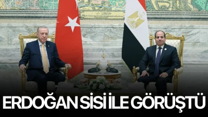 Cumhurbaşkanı Erdoğan, Mısır Cumhurbaşkanı es-Sisi ile görüştü