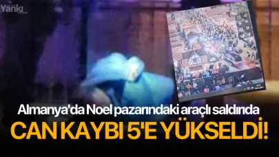 Almanya'da Noel pazarındaki araçlı saldırıda can kaybı 5'e yükseldi