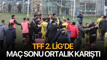 TFF 2. Lig’de maç sonu ortalık karıştı