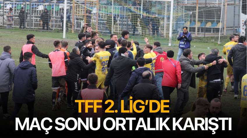 TFF 2. Lig’de maç sonu ortalık karıştı