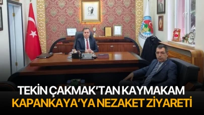 Çakmak’tan Kaymakam Kapankaya’ya Nezaket Ziyareti