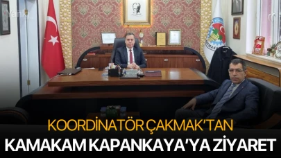 Koordinatör Çakmak'tan, Kaymakam Kapankaya'ya Ziyaret