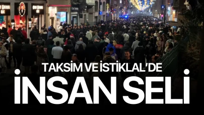 Taksim'de insan seli