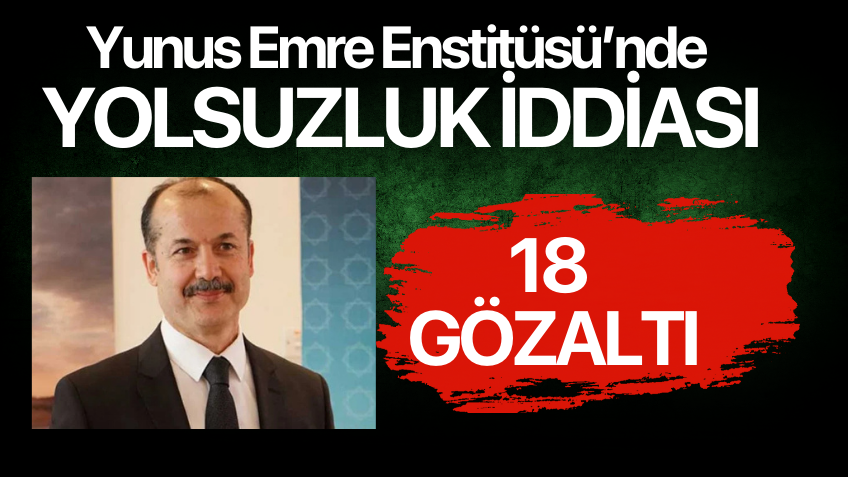 Yunus Emre Enstitüsü eski yönetimine operasyon: 18 gözaltı