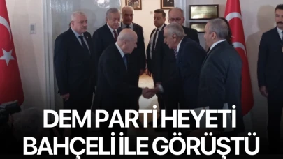 DEM Parti heyeti MHP lideri Bahçeli ile görüştü