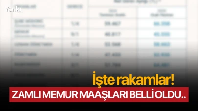 Zamlı memur maaşları belli oldu.. İşte rakamlar!