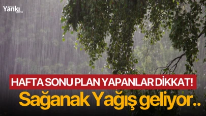 Hafta sonu plan yapanlar dikkat! Sağanak Yağış geliyor..