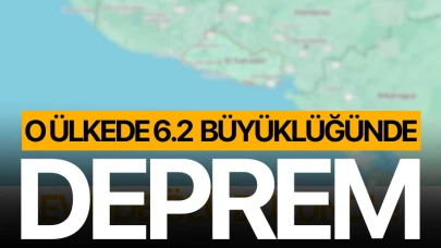 O ülkede 6.2 büyüklüğünde deprem