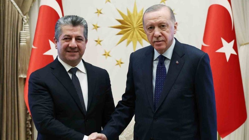 Cumhurbaşkanı Erdoğan,  IKBY Başbakanı Mesrur Barzani’yi kabul etti