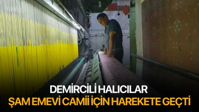 Demircili halıcılar Şam Emevi Camii için harekete geçti