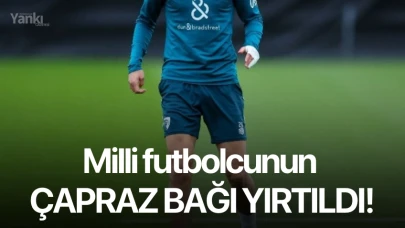 Milli futbolcunun çapraz bağı yırtıldı!