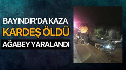 Bayındır'da bariyere çarpan motosikletteki kardeş öldü, ağabey yaralandı