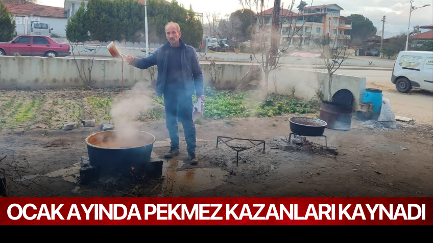 Ocak ayında pekmez kazanları kaynadı