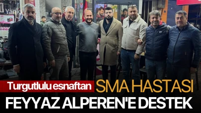 Turgutlulu esnaftan SMA hastası Feyyaz Alperen'e destek