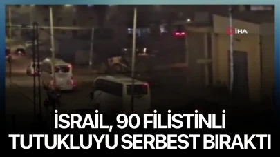 İsrail, 90 Filistinli tutukluyu serbest bıraktı