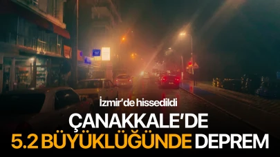 Çanakkale'de deprem