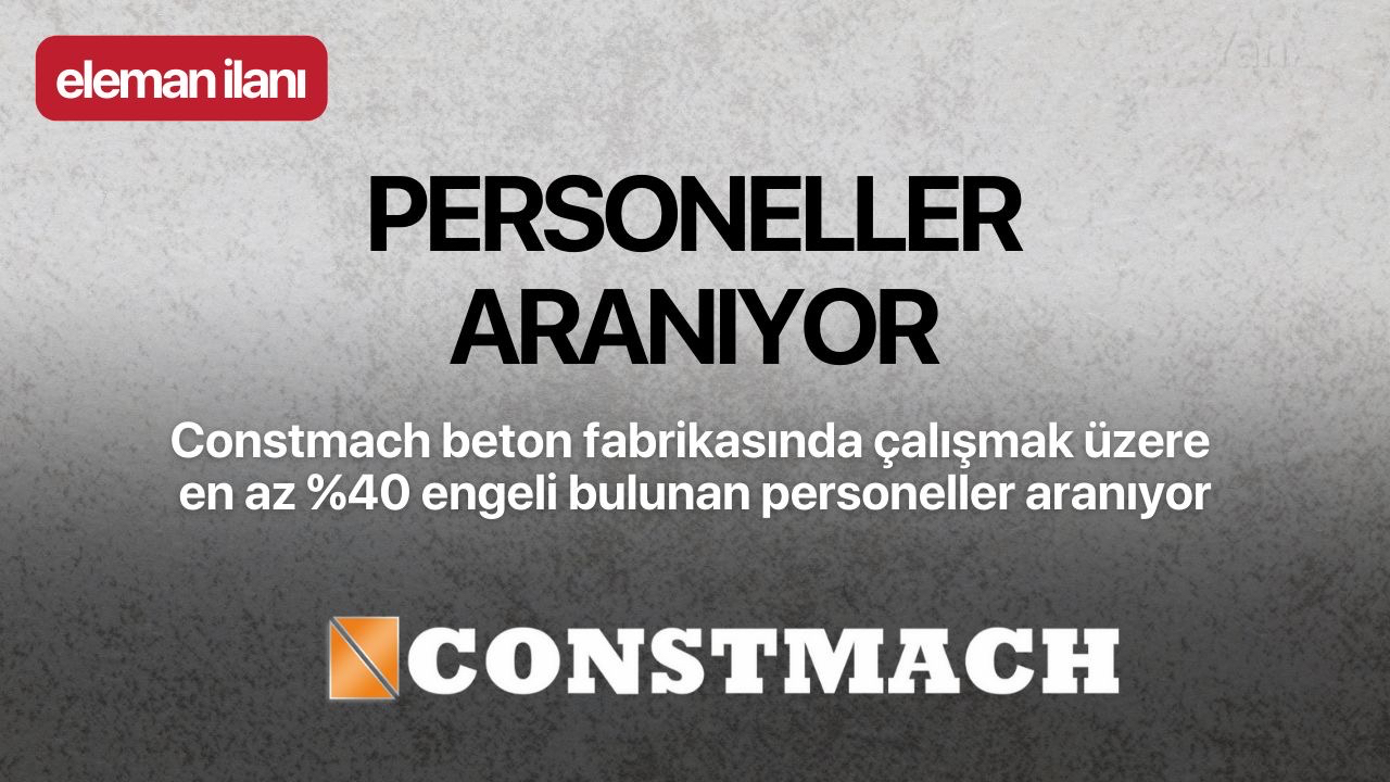 CONSMATCH ELEMAN İLANI