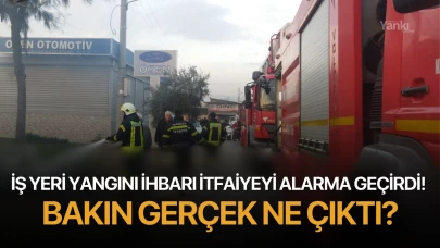 İş yeri yangını ihbarı itfaiyeyi alarma geçirdi! Gerçek ne çıktı?