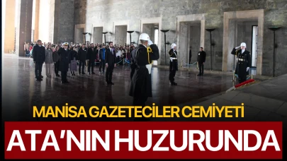 Manisa Gazeteciler Cemiyeti’nden Anıtkabir’e Tarihi Ziyaret