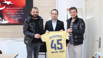 Selendi Belediyespor'dan Kaymakam Kahveci'ye ziyaret