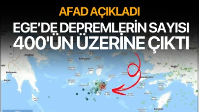 AFAD: 'Ege Denizinde Depremlerin Sayısı 400'ü Geçti'