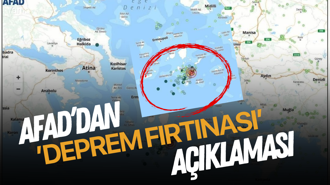 AFAD’dan ’deprem fırtınası’ açıklaması